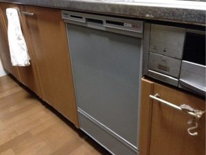 パナソニック　食洗機　入替工事　NP-P45VD2S　NP-45VD7S①