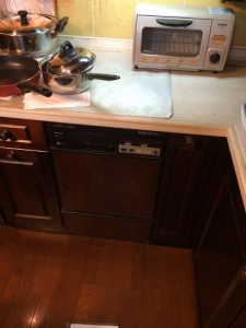 NP-45MC6T　食洗機　Panasonic　スライド食洗機工事④