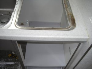 愛知県常滑市　トップオープン食洗機取替え工事②