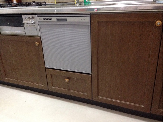 LIXIL　食洗機　RKW-C402CSV-JGK①  新設食洗機,ビルトイン食洗機,食器洗い乾燥機設置,新規取り付け,キッチンリフォーム,後からビルトイン