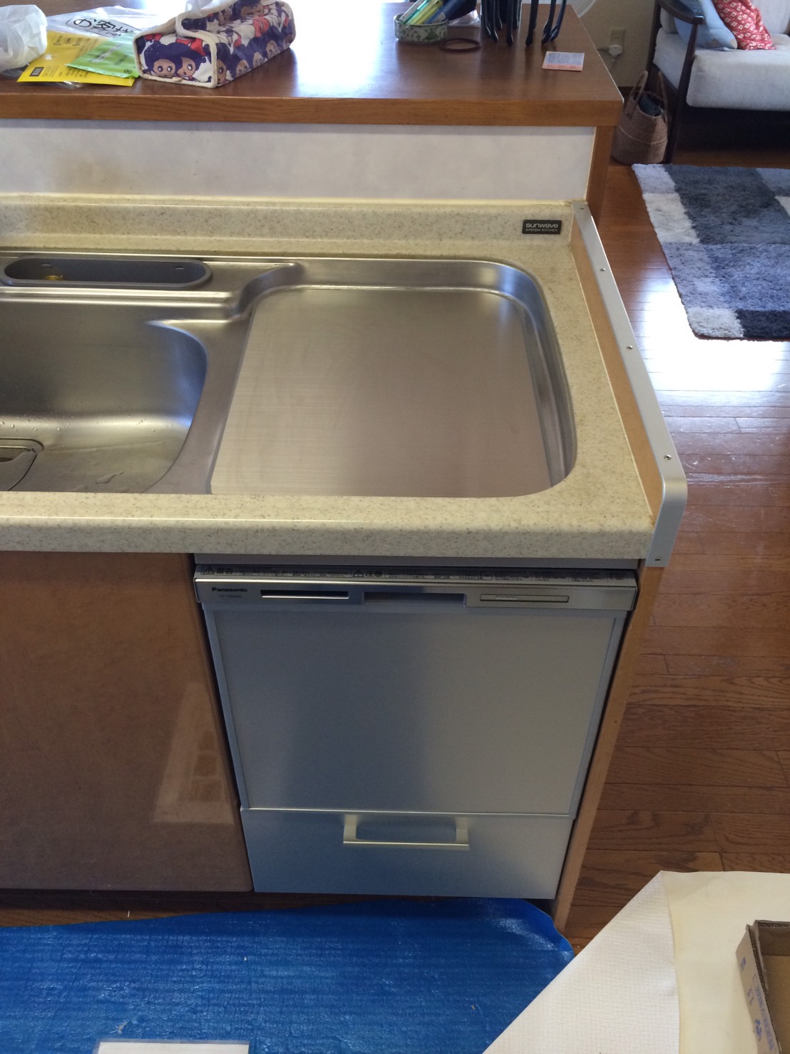 サンウェーブトップオープン型食洗機MISW-4511　パナソニックスライド食洗機　NP-45MS8S
