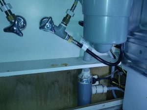 ヤマハシステムキッチン　EW-CB70-YH　リンナイRKW-404A-SV