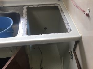 大東市幸町でトップオープン食洗機の撤去を行いました！