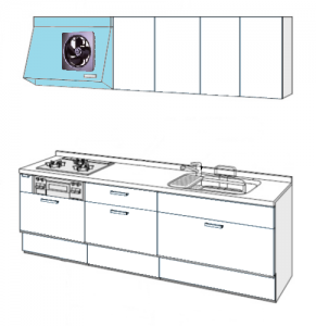 レンジフードプロペラファン換気扇の入替交換工事 キッチン機器リフォーム