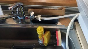 トップ食洗機撤去,三菱製,EW-CB59PF-SA,卓上食洗機