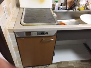 京都市右京区にてヤマハのトップオープン食洗機の撤去工事を行いました！