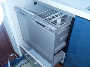 東京都八王子市でスライド食洗機の取り替え工事
