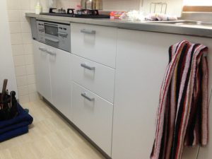 大阪府豊中市にてスライド食洗機の新設工事を行いました！