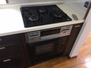 ガスコンロ　オーブン撤去　ガスコンロ交換　取り替え　システムキッチン　ビルトイン機器