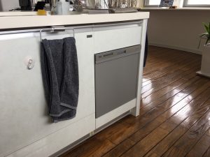 京都市内のマンションで食洗機の新設工事をさせて頂きました！