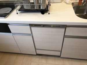 新規設置,後付け,システムキッチン,リフォーム,取り付け,あとからビルトイン,新規取り付け,パナソニック,ビルトイン食洗機,LIXILシステムキッチン,NP-45MD8S,深型食洗機,ファーストプラス