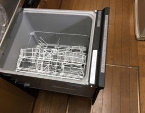 食洗機,システムキッチン,サンウェーブ,食洗機取替え,パナソニック,NP-45RD7K,食器洗い乾燥機,食洗器,ブラック,深型,施工事例