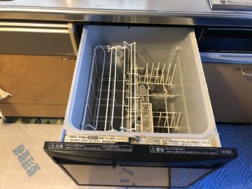 DIY　スライド食洗機　取替え交換工事