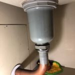 キッチン排水トラップ　水漏れ交換