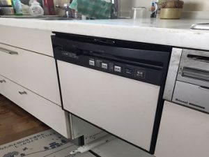 愛媛県伊予市にてスライドオープン式食洗機の交換工事をさせていただきました！