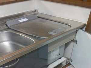 福岡県朝倉市にてトップオープン式食洗機の撤去工事を行いました！