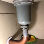 キッチン排水　水漏れ