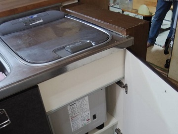 ヤマハ,三菱,EW-CB51-YH,トップオープン食洗機,撤去,取り外し