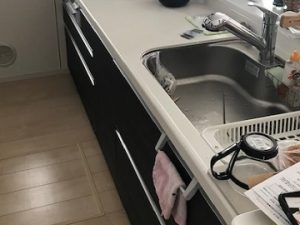 宮城県仙台市にてスライドオープン食洗機の新設工事を行いました！案件番号 a-4222