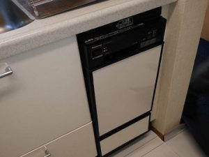 神奈川県川崎市にて30cmスライド幅のフロントオープン食洗機の入れ替え工事を行いました！案件番号 a-5085