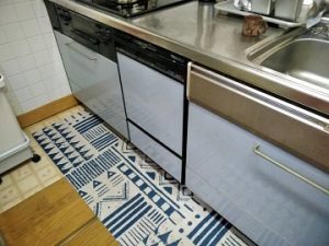 八千代市大和田新田にてフロントオープン食洗機の取替工事を行いました！案件番号 a-5393