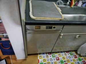東京都品川区にてトップオープン食洗機の入れ替え工事を行いました！案件番号 a-5751
