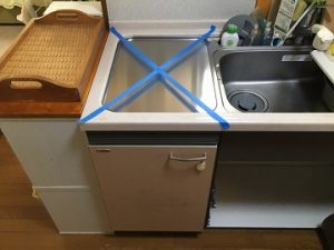 兵庫県芦屋市にてトップオープン食洗機の取り外し工事をさせて頂きました！a-4757