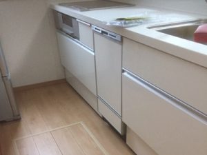 富山県富山市にてビルトインタイプの食洗機を新しく取り付けさせて頂きました！a-6981