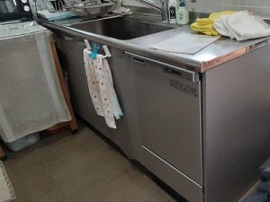 東京都世田谷区にてスライド食洗機の買い替え工事させて頂きました！a-7091