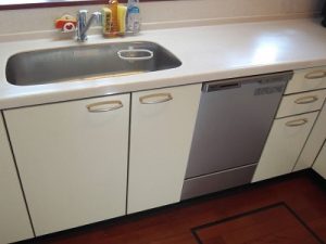 神奈川県横浜市にて幅30㎝食洗機からスライド食洗機への買い替え工事をさせて頂きました！a-6713