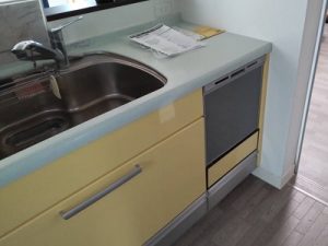 千葉県銚子市にてスライド食洗機の買い替え工事をさせて頂きました！a-7054