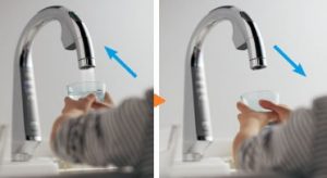 パナソニック浄水器　スリムセンサー水栓　節水モード