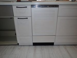 福島県郡山市にて新しくビルトイン食洗機の設置工事をさせて頂きました！a-6735