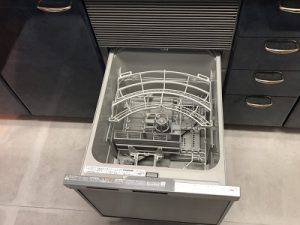 食洗機,フロントオープン食洗機から,買い換え,交換,取り替え,リフォーム,ビルトイン,食洗機交換工事,取り付け,大阪ガス,115-5025,シルバー,リンナイ製,RSWA-C402C-SV,シンク下に設置,ローレルコート古市1番館,大阪府,羽曳野市,大阪府羽曳野市
