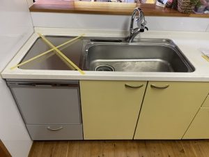 長野県北佐久郡にてトップオープン食洗機と水栓交換工事をさせて頂きました！a-7340