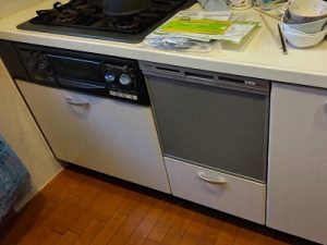 東京都小平市にてスライド食洗機の取り替え工事をさせて頂きました！a-8277