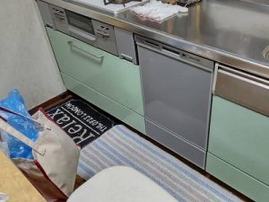 東京都大田区にてフロントオープン食洗機から深型食洗機への買い替え工事をさせて頂きました！a-9604