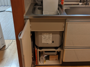 トップオープン式食洗機EW-CB59PFからNP-45MS9Sへの買い替え工事　愛知県名古屋市にて　a-10353