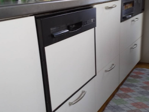 リンナイ製食洗機RKW-403A からZWPP45R14LDS-E　への買い替え工事　岡山県岡山市にて　a-10589