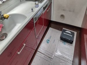 東京都北区にて食洗機を撤去して収納にする工事をさせていただきました！　a-10819
