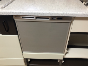 タカラスタンダードのホーロー製キッチン　食洗機TDWF-45の買い替え（取付け）工事　香川県高松市　a-11697