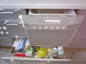 千葉県市川市にてスライドオープン食洗機を撤去して開き扉にする工事をさせていただきました！a-12684