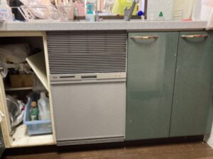 ローレルコート上本町にてフロントオープン食洗機（115-5025）からRSWA-C402C-SVへの買い替え工事させて頂きました！a-12540