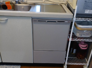 兵庫県神戸市でトップオープン食洗機からスライド食洗機（NP-45VS9S）への取替工事させて頂きました！　a-13289