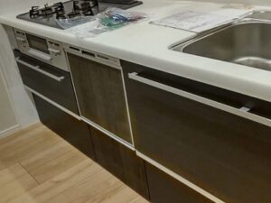 東京都小金井市のクリナップのキッチンへ食洗機を新設した事例 a-13394
