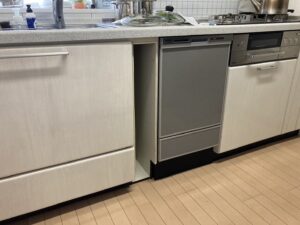【幅30㎝食洗機から】アルファステイツ舞子ヒルズマンションにて45㎝幅スライド食洗機NP-45MD9Sに買替事例a-14282