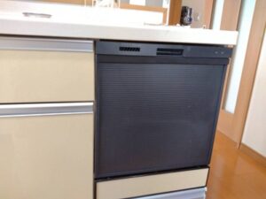 鹿児島県いちき串にてクリナップ浅型食洗機の交換事例a-16011