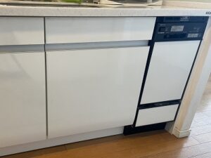神奈川県横浜市にて30cm幅食洗機NP-U30A1P1の買い替え工事a-15010