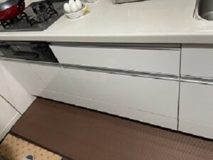 栃木県宇都宮市にてクリナップのキッチンに食洗機を新設した事例a-13879