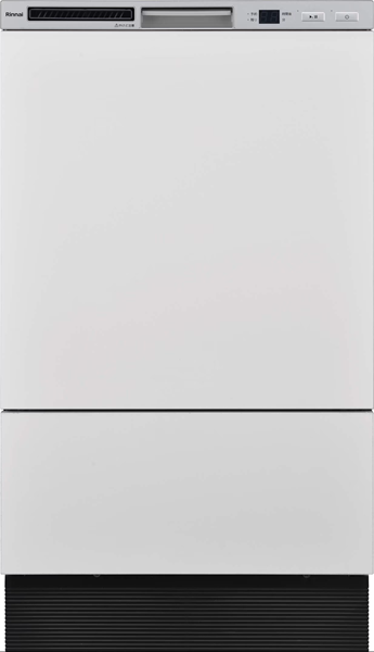 食器洗い乾燥機 リンナイ製（Rinnai）RSW-F403CWM-SV　ホワイト　フロントオープンタイプ　【扉材付属】